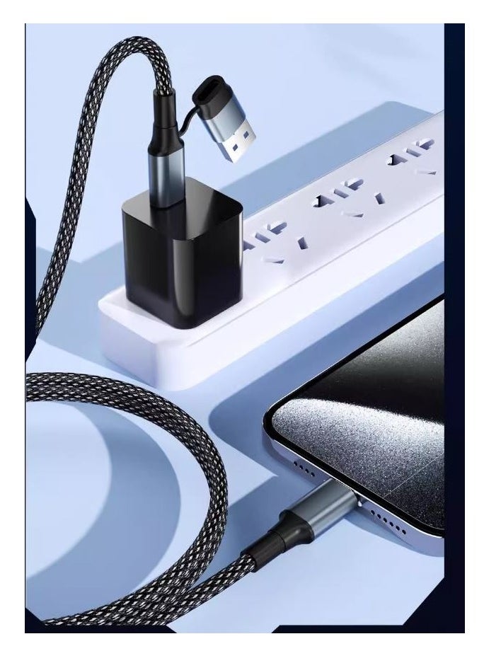 onten 2 in 1 USB Type C & USB Type C to Type A Cable Length 0.15cm 65W 10Gbps Data Transfer Speed  - Image 4