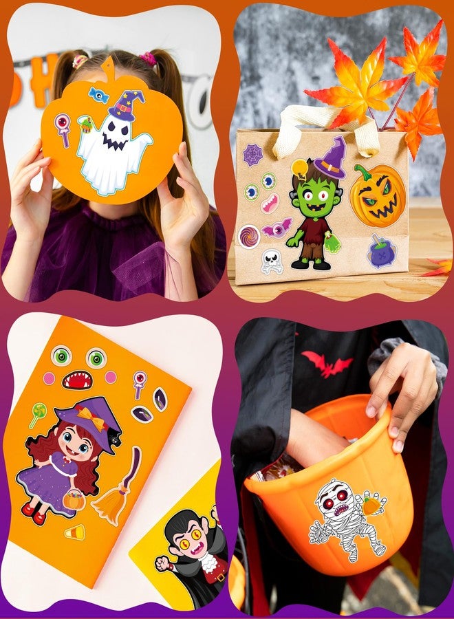 Oomloid 42 Sheets Halloween Party Favors Stickers for Kids, Party Games Face Stickers, Halloween Treats Goodie Bag Stuffers Gifts Toys Crafts Activities for Kids - Image 2