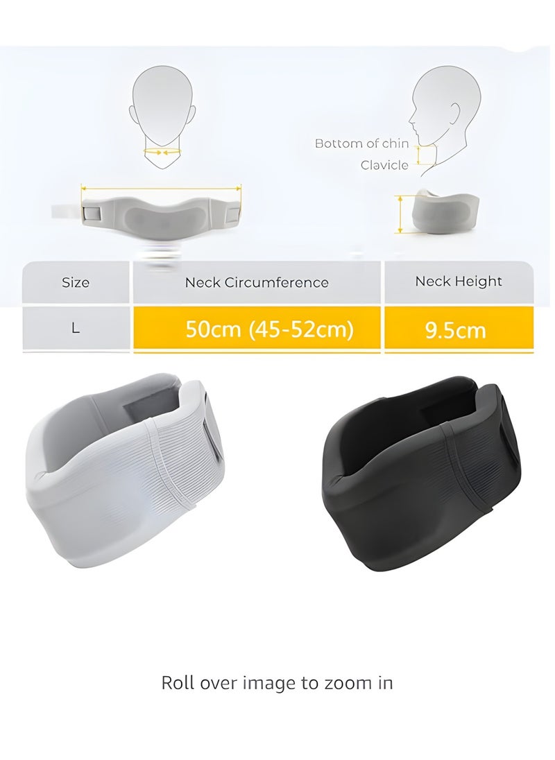 Vergali Neck Support, Soft Foam Neck Support Universal Neck Support for Everyone,Neck Brace Neck Stretcher Cervical Collar for Neck Pain Relief and Improve Neck Tilt Neck Traction Device with Ice Silk Fabric and Soft Foam, Cervicorrect Neck Brace at Home or Work  - Image 3