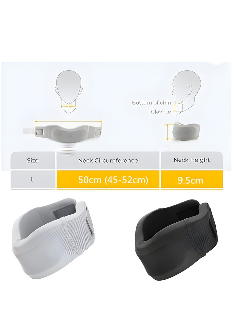 Vergali Neck Support, Soft Foam Neck Support Universal Neck Support for Everyone,Neck Brace Neck Stretcher Cervical Collar for Neck Pain Relief and Improve Neck Tilt Neck Traction Device with Ice Silk Fabric and Soft Foam, Cervicorrect Neck Brace at Home or Work  - Image 4