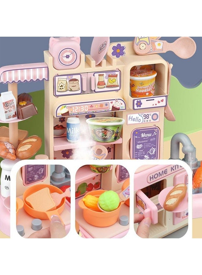 34-piece kitchen toy set, simulation cooking toy, role-playing game, with realistic steam and light effects, suitable for children aged 3 and up, birthday gift. - Image 5