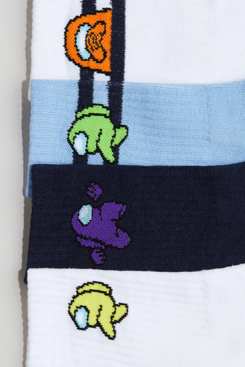 H&M 5-pack intarsia motif socks