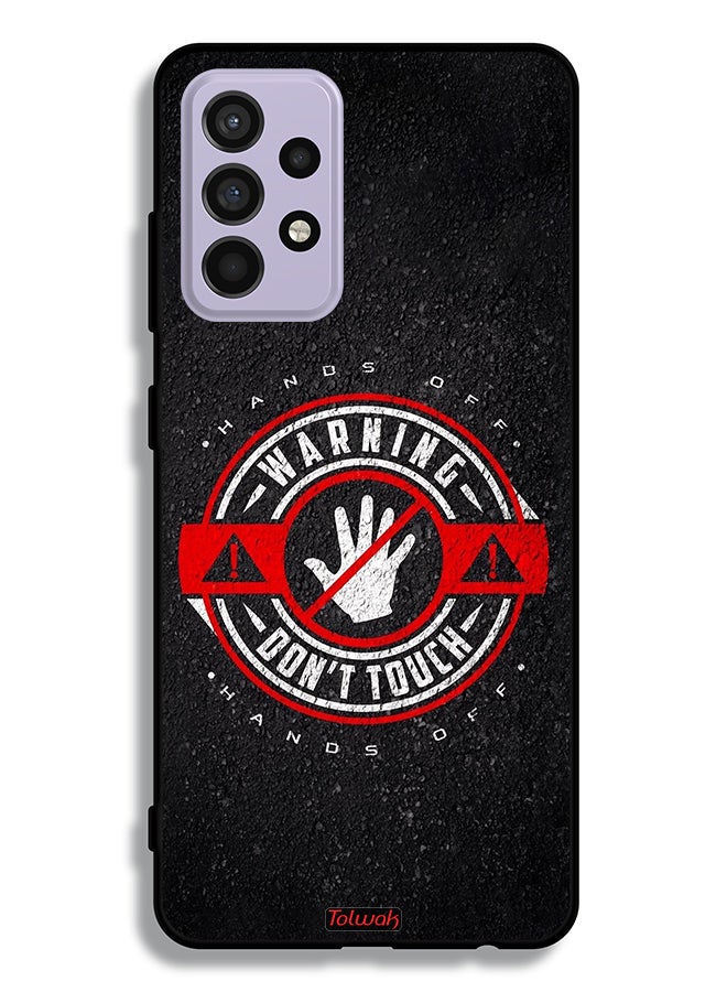 Tolwak Samsung Galaxy A52 5G Protective Case Cover Warning Do Not Touch - Image 1