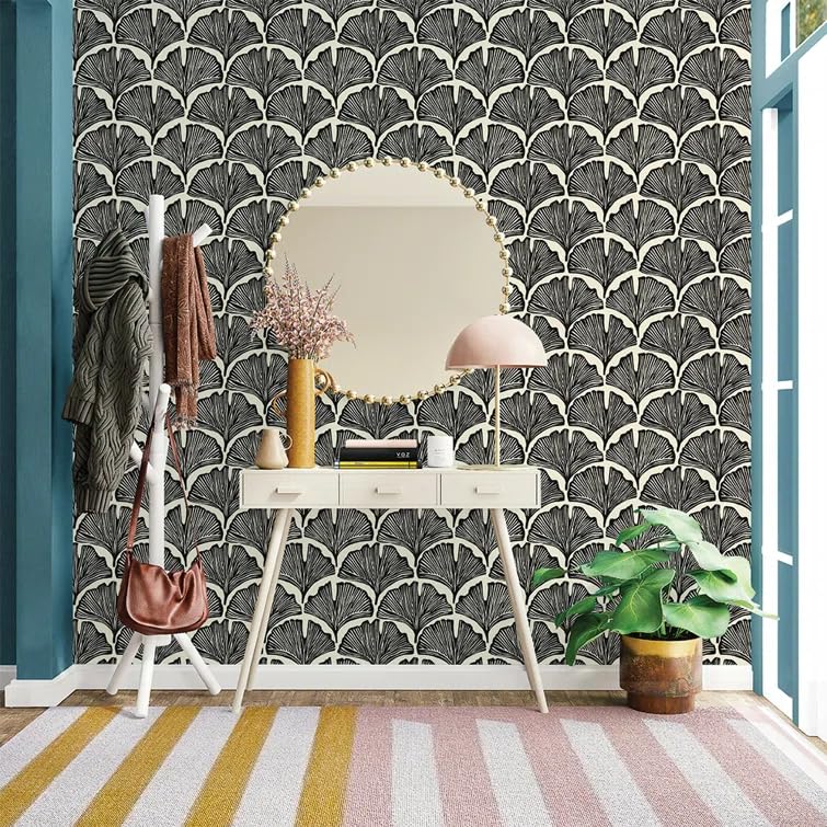 TEKCOOL Wallpaper for Home & Kitchen | Peel and Stick | Self Adhesive | Easy to Clean | Waterproof | Easy Line Up | Ideal for Wall Decoration | 17.7X118Inch | Zebra Black (Pack of 1) - Image 2