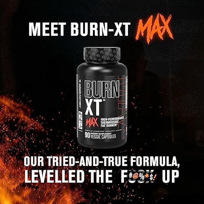 Jacked Factory Burn-XT Max - High-Performance Thermogenic Fat Burner & Appetite Suppressant for Weight Loss w/PurCaf Organic Caffeine, MitoBurn, Green Tea, Acetyl L Carnitine & More - 90 Capsules - Image 5