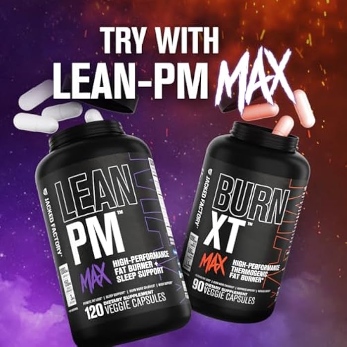Jacked Factory Burn-XT Max - High-Performance Thermogenic Fat Burner & Appetite Suppressant for Weight Loss w/PurCaf Organic Caffeine, MitoBurn, Green Tea, Acetyl L Carnitine & More - 90 Capsules - Image 3