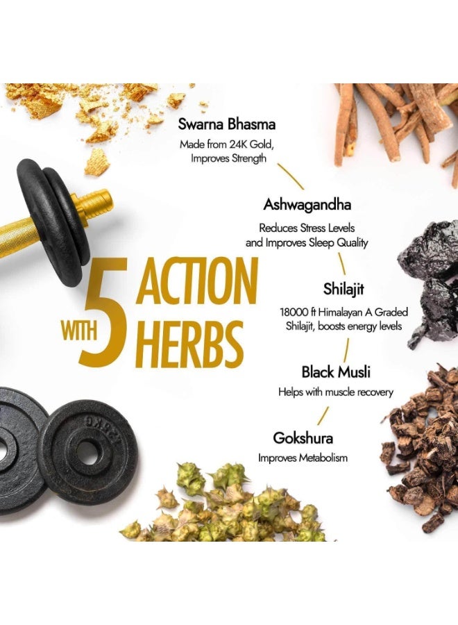 Kapiva شيلجيت جولد 60 كبسولة - Image 5