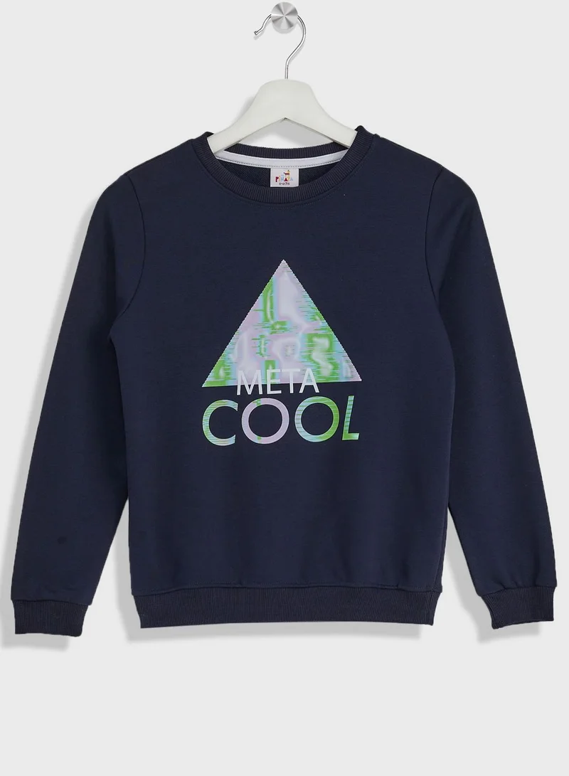Pinata Boys Graphic Printed Sweatshirt And Jogger Set