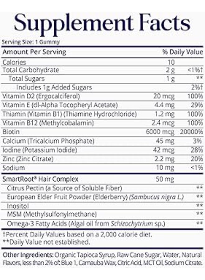 SugarbearPRO Hair Vitamins Vegan Gummies with Biotin Zinc & Hair Complex 62 Gummies - Image 2