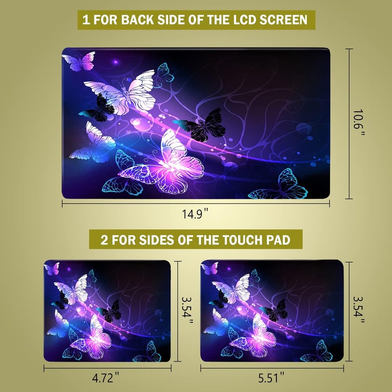 ICOLOR Laptop Skin Sticker Decal,12" 13" 13.3" 14" 15" 15.4" 15.6 inch Laptop Vinyl Skin Sticker Cover Art Decal Protector Notebook PC - Image 5
