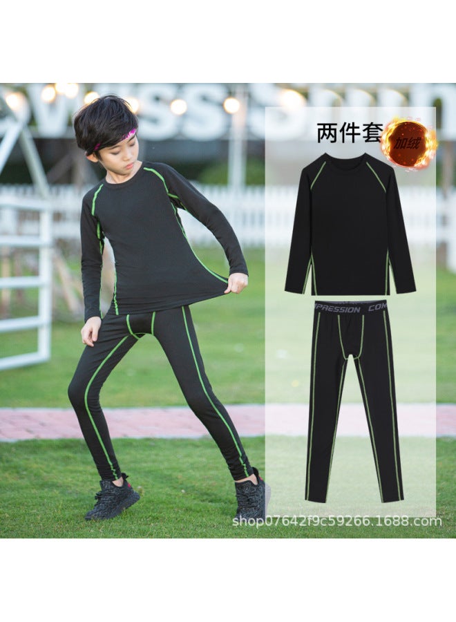 Green Line Plus Velvet [two-piece]] Football Jersey - Image 1