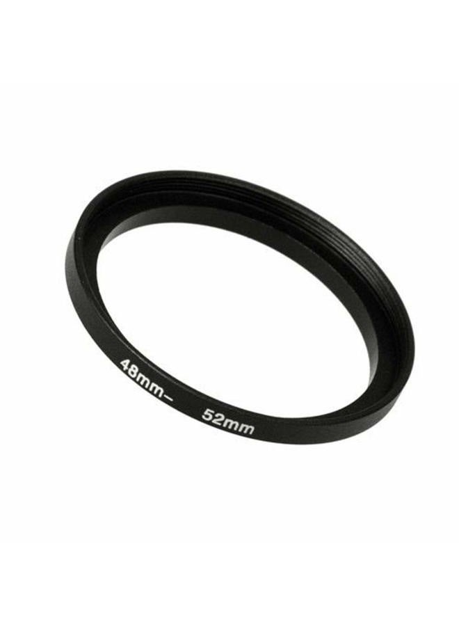 Fotodiox Metal Step Up Ring Filter Adapter, Anodized Black Aluminum 48mm-52mm, 48-52 mm,04sr4852 - Image 1
