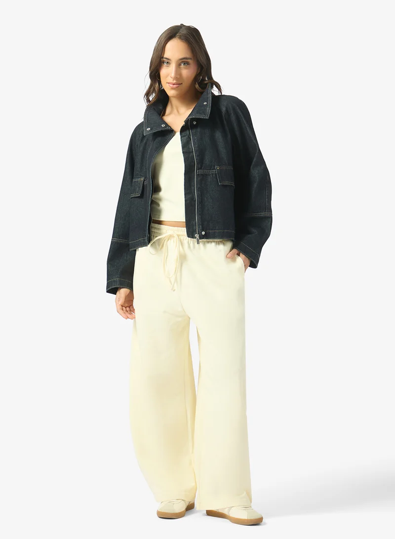 Ginger Basics Wide Leg Barrel Sweat Pants