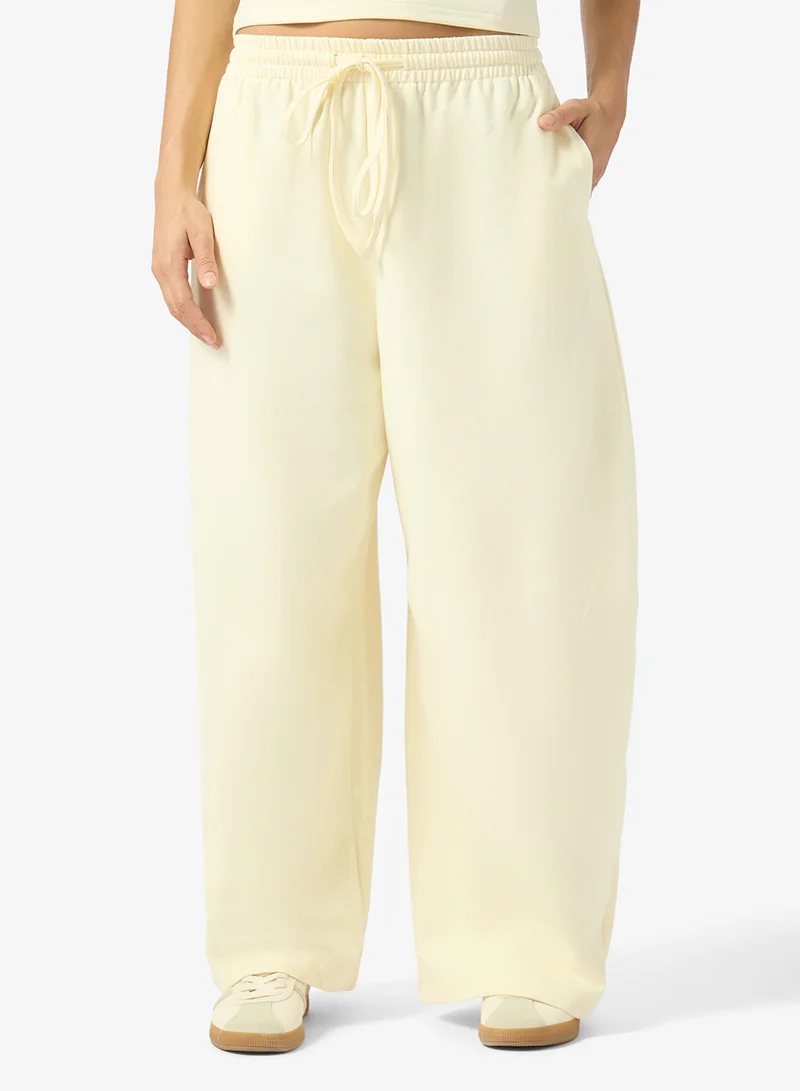 Ginger Basics Wide Leg Barrel Sweat Pants