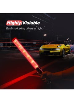 SYOSI Traffic Wand 21inch LED Traffic Control Baton Night Safety Signal Wand with 3 Flashing Modes Air Marshaling Signal Wand Plus White LED on Tip for Airport Car Directing Outdoor Camping 2Pcs  - Image 3