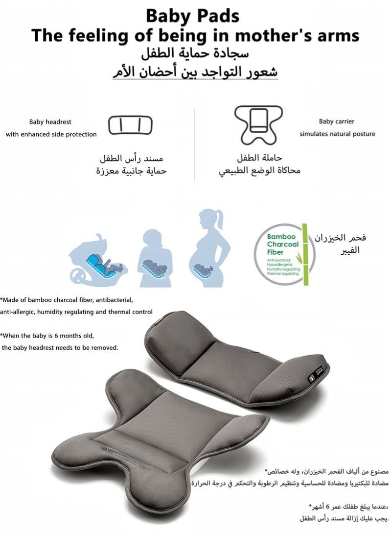 4-in-1 Baby Stroller Travel System with Infant Car Seat (2-16kg) | 2-Way Reversible Foldable Stroller | Integrated Rocking Bassinet & Carrier - Image 4