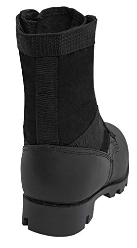 Rothco Jungle Boots - 8 Inch - Durable All-Terrain Boot with Lightweight Comfort, Black, Regular, 6 - Image 3