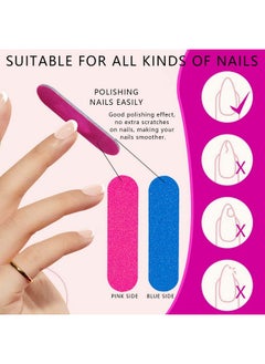 KISEER KISEER Mini Nail Files Bulk, 100 Pcs Disposable Double Sided Emery Boards Travel Size for Men, Women, Kids (2 Inch)  - Image 4