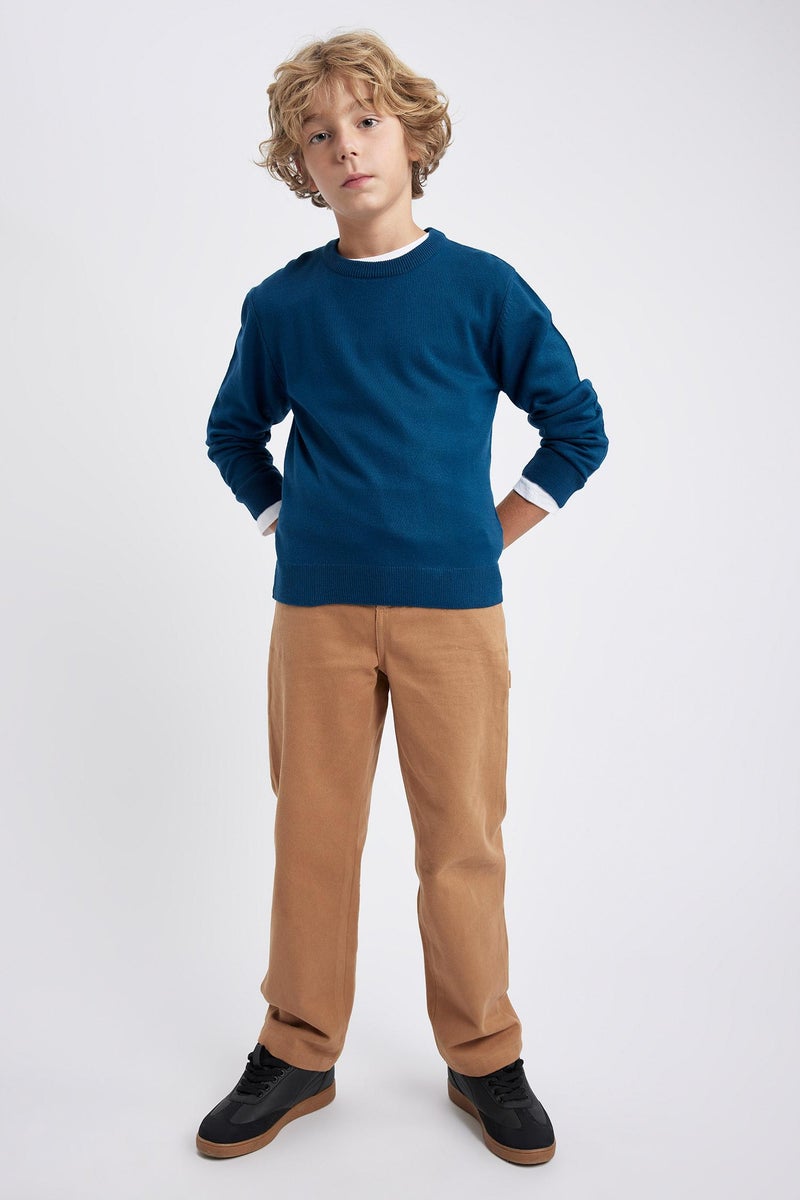 DeFacto Boy Loose Fit Gabardine Trousers  - Image 5