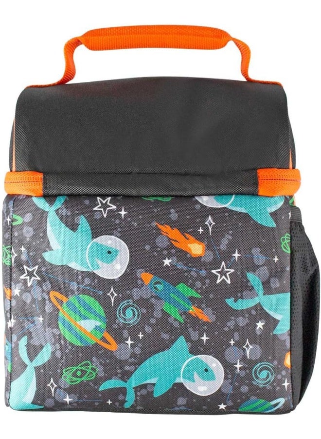Thermos Standard Pop Top Reusable Insulated Lunch Bag - Space Party - Image 4