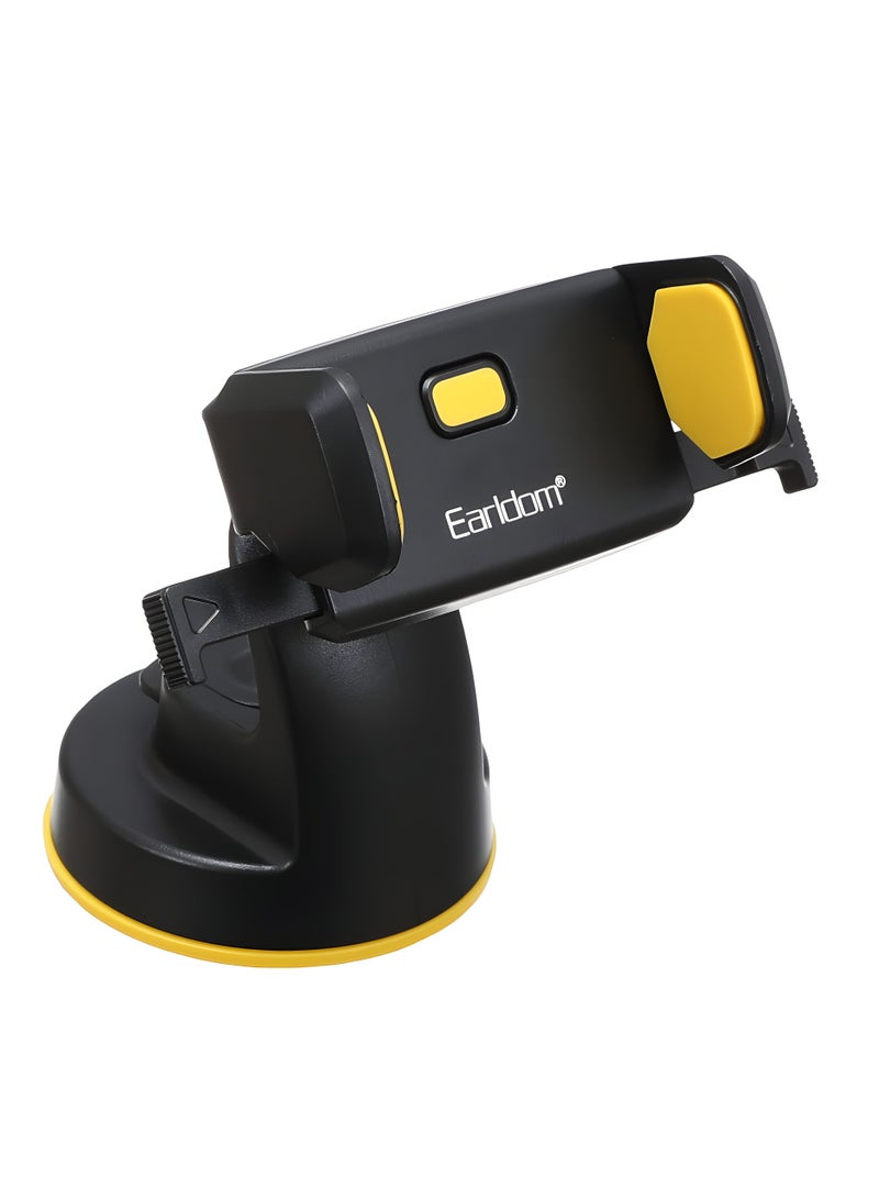 Earldom ET-EH44 Car Phone Holder – 360° Rotation – Dashboard & Windshield Mount– Secure & Firm Grip-BLACK - Image 2