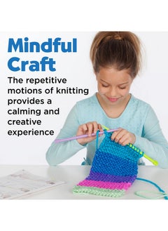 Creativity for Kids Learn To Knit Pocket Scarf Diy Knitting Kit For Beginners, Kids Craft Kit  - Image 5