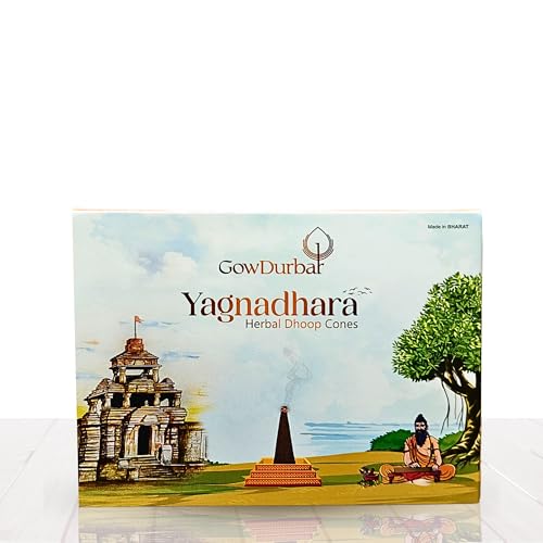 GOW DURBAR Gowdurbar Yagnadhara – 31 Cones Panchagavya Herbal Dhoop 100% Natural & Therapeutic Cones [Pack of 2] - Image 1
