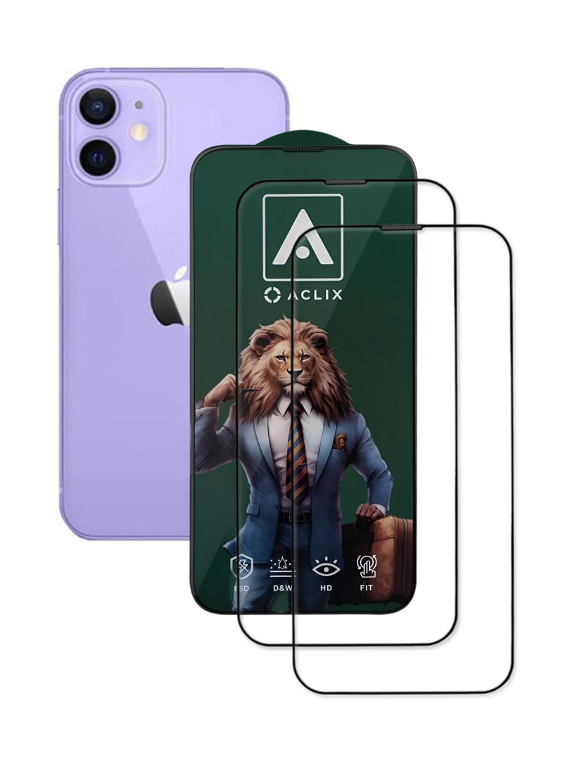 ACLIX 2 Pieces Antistatic ESD Dustproof Premium Quality High Definition Tempered Glass Screen Protector Designed For  iPhone 11 - Image 1