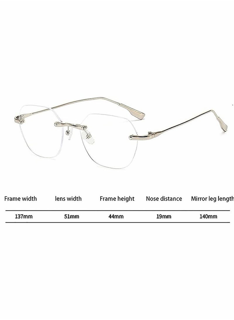 Generic - Blue Light Blocking Glasses Suitable for Men and Women Reading UV Protection Eye Fatigue Prevention Computer Reading Games and TV - Image 1