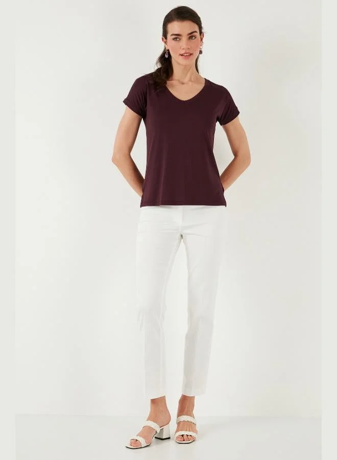 Lela  Lela V-Neck Relaxed Fit Slit Detailed 2-Pack Blouse Women's BLOUSE 5862000S2 for Women | Best Price UAE