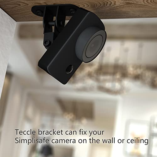Teccle Upgrade Metal Wall Mount Compatible with Simplisafe Indoor Camera, Easy to Mount on Wall or Ceiling (3 Pack) - Image 3