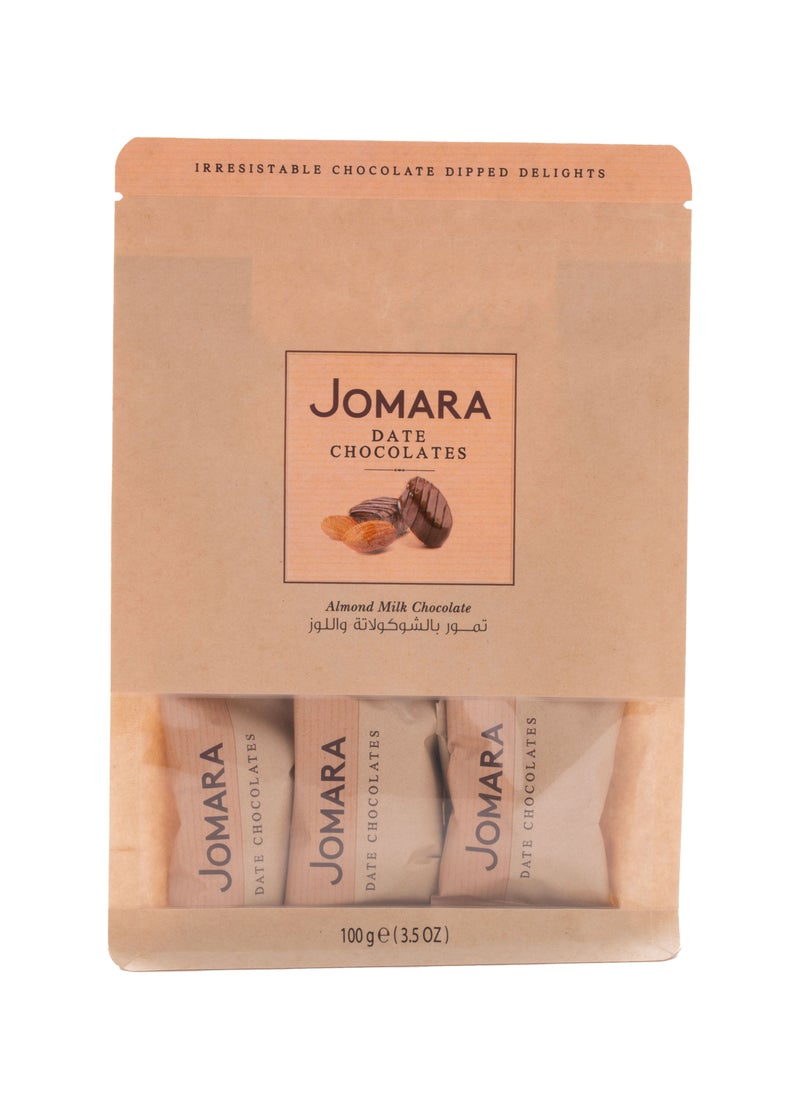 Jomara Date Chocolates With Almond Pouch 100g  - Image 1