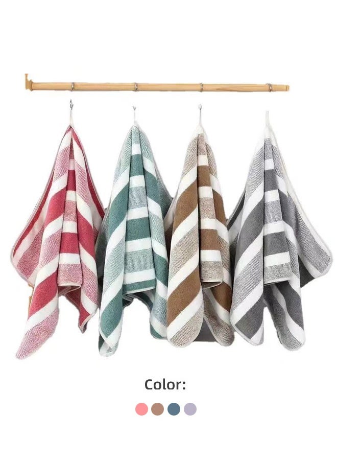 هومستر 4 قطع 100٪ ميكروفايبر لينة فيلور حمام مناشف مجموعة 13.7 "× 29.5" - شريط حمام السباحة مناشف - سريع الجاف، عالية الامتصاص (متعددة الألوان) - Image 4