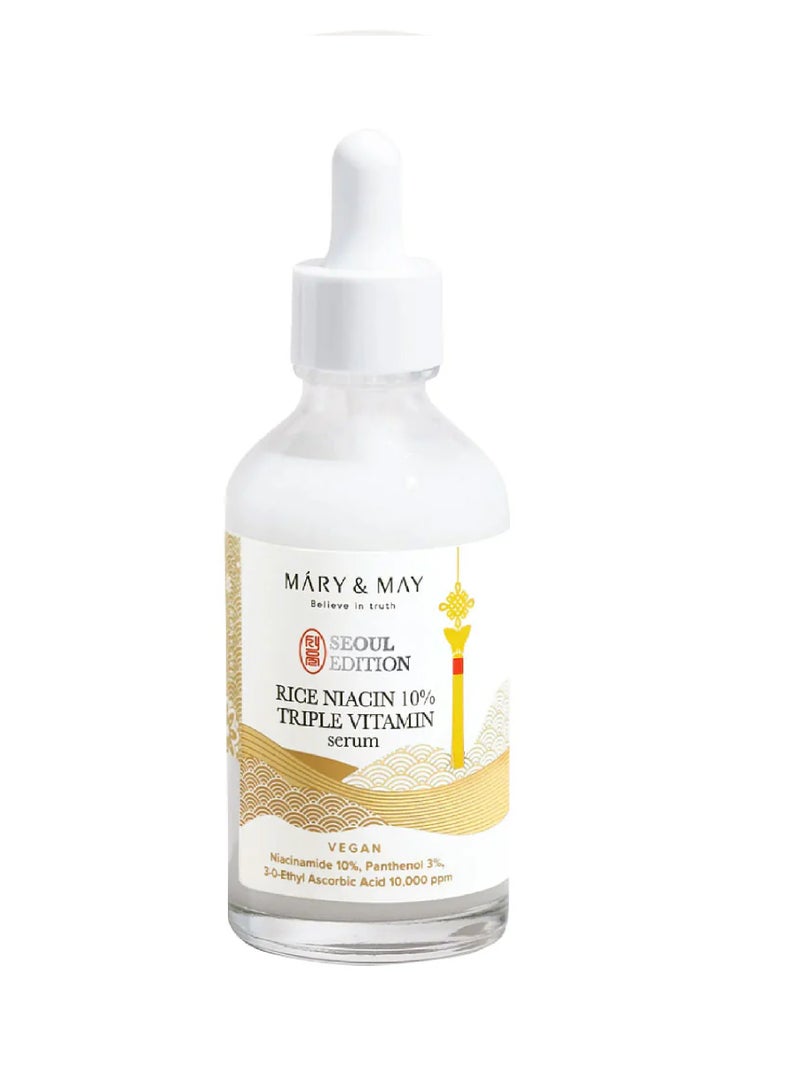 MARY & MAY MARY&MAY VEGAN RICE NIACIN 10%TRIPLE VIT. SERUM 80ML