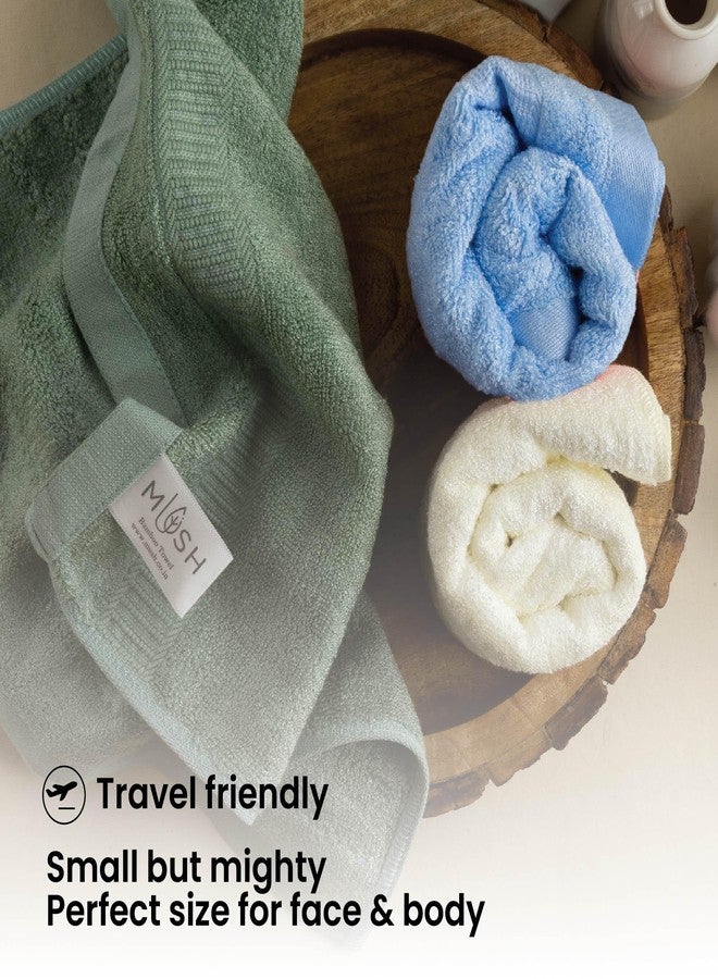 Mush Bamboo Luxurious 6 Piece Face Towel Set | Ultra Soft, Absorbent and Antimicrobial Face Towel Perfect as a Diwali/House Warming Gift (Gift Box: Face Towel) - Image 3