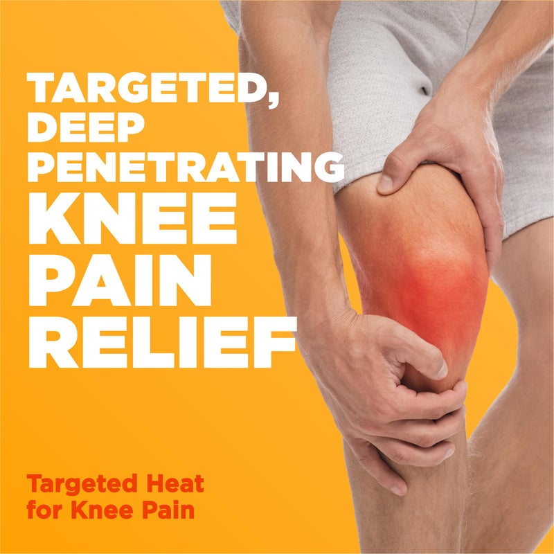 ThermaCare Knee HeatWraps - Targeted Knee Pain Relief with 8-Hour Therapeutic Heat - Flexible, Discreet, Drug-Free Portable Heat Therapy (2-Count) - Image 4
