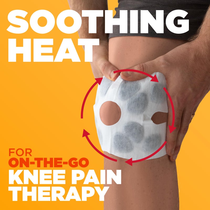ThermaCare Knee HeatWraps - Targeted Knee Pain Relief with 8-Hour Therapeutic Heat - Flexible, Discreet, Drug-Free Portable Heat Therapy (2-Count) - Image 2