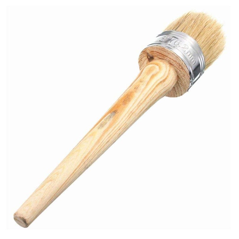 HEALLILY 1 Pc Paint Wax Brush, DIY Painting and Waxing Tool, Durable Creative Portable Wax Brush, Drawing Brushes Wooden Brushes, Chalk & Wax Paint Brush Set for Furniture - Image 3