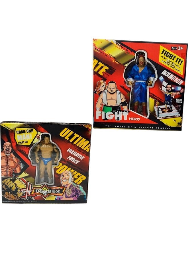 Wrestling Figure Set Toy For Kids  - Image 2
