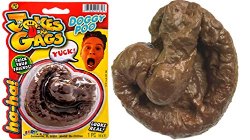 Ja-Ru JARU Fake Poop Toy 1 Pack Toilet Prank Toys Practical Jokes Gag Gifts for Kids Realistic Dog Cat Poo Funny Office Pranks April Fools Day Funny Toys 13791A - Image 1