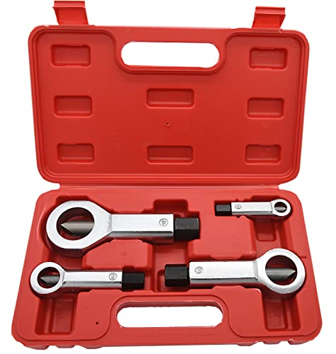 KAKO Metal Nut Splitter Cracker, Metal Nut Splitter Breaker Manual Pressure Nut Cracker Remover Extractor Tool, Heavy Duty Nut Splitter Broken Damaged Nut Removal Splitting Tools by KAKO (4 Pack) - Image 1