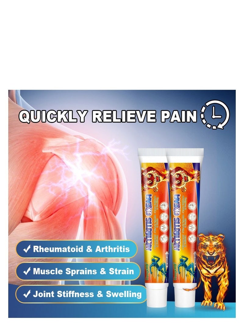 KanyeHB Extra Strength Joint Relief Cream, Turmeric Cream, Deep Penetrating and Fast Acting Topical Liniment for Muscle, Back, Arthritis and Joint Pain, Knee Relief Cream, Back Massage Cream(2Pcs) - Image 4