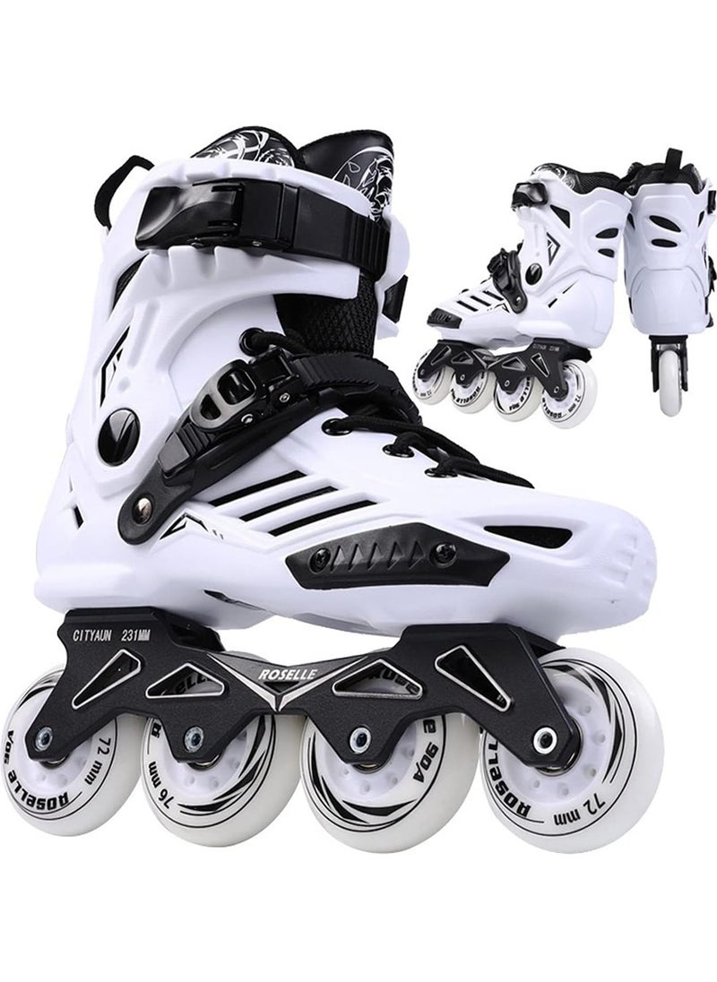 Generic - Professional Single Row Roller Blades Speed Skating Shoes Performance Skates No Physical Brake - Image 1