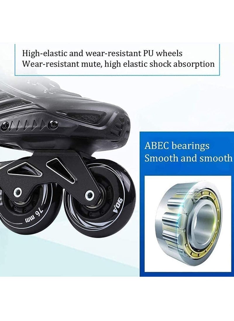 Generic - Professional Single Row Roller Blades Speed Skating Shoes Performance Skates No Physical Brake - Image 1