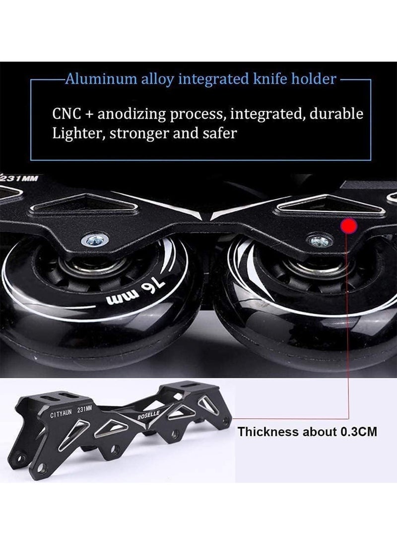 Generic - Professional Single Row Roller Blades Speed Skating Shoes Performance Skates No Physical Brake - Image 1