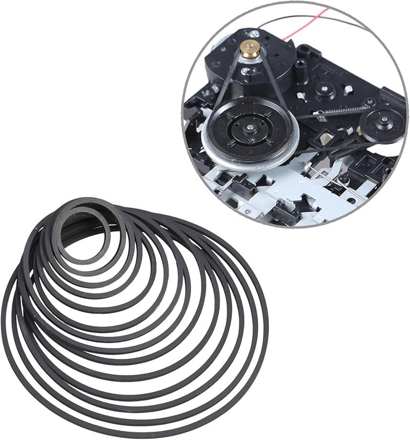 Square Rubber Drive Belt 1 2mm Folded Size 34mm For Turntables Tape Recorders High Elasticity - Image 4