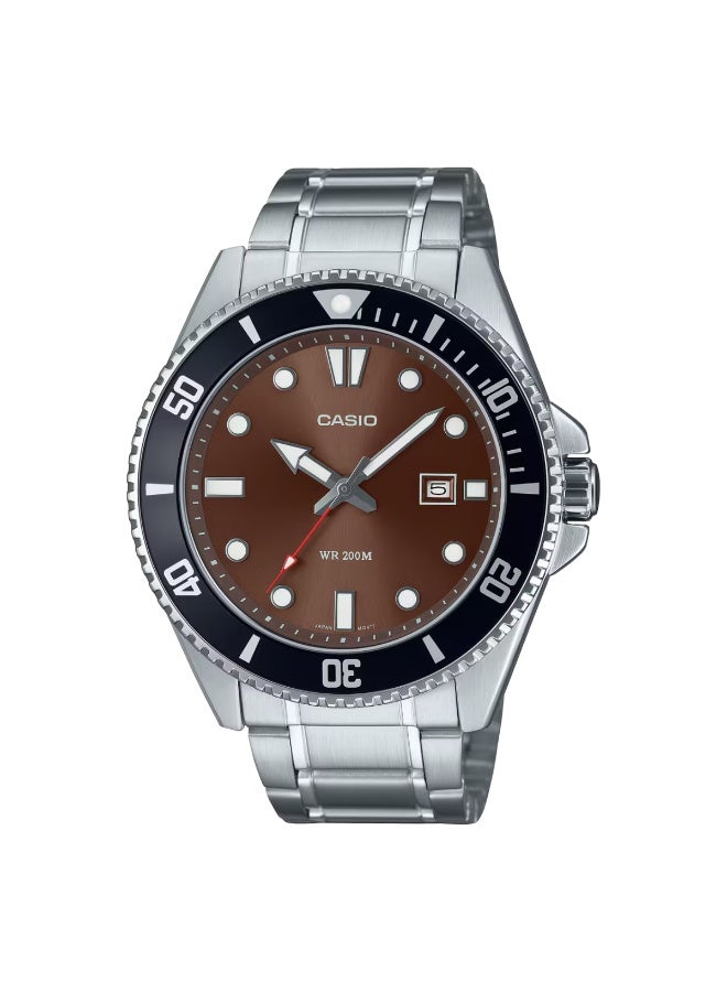 Casio MDV-107D-5A Analog Stainless Steel Strap Watch For Men - Image 1