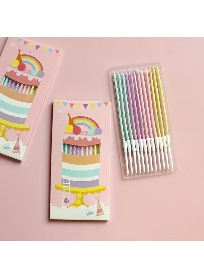 Kandid Decorative Birthday Candles for Celebrations, Anniversary, Wedding, Romantic Evening (MUILTICOLOUR) - Image 2