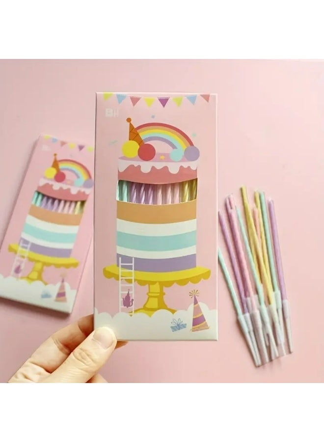 Kandid Decorative Birthday Candles for Celebrations, Anniversary, Wedding, Romantic Evening (MUILTICOLOUR) - Image 1