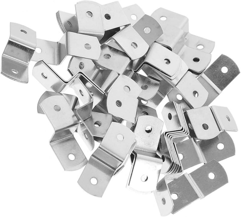 Angoily Pcs Secure Your Photos Offset Canvas Photo Hanging Clips z Shape Frame Backing Clips Easy to Use - Image 5